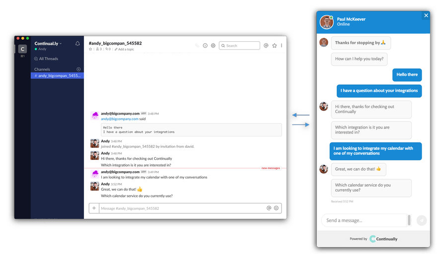 Continually Live Chat