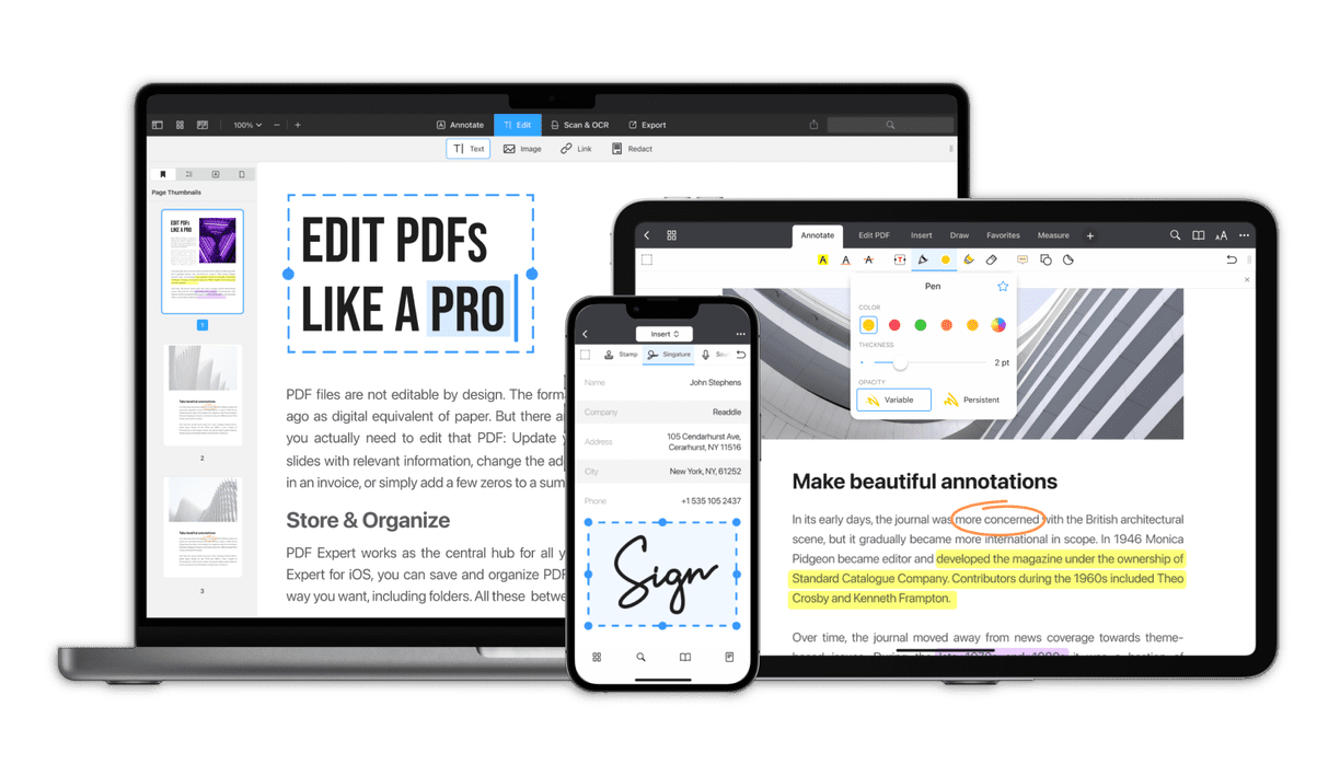 PDF Expert Premium Mac - Cross Device