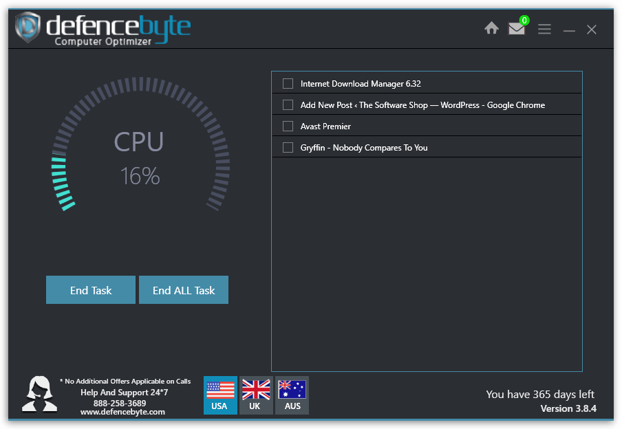 defencebyte Computer Optimizer - App Manager