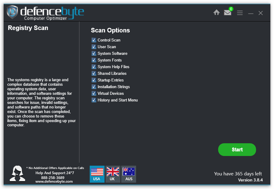 defencebyte Computer Optimizer - Registry Cleaner