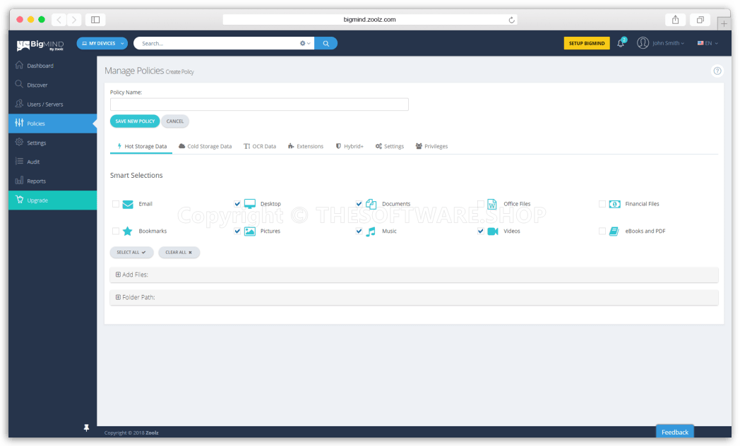 BigMIND Business - Policies