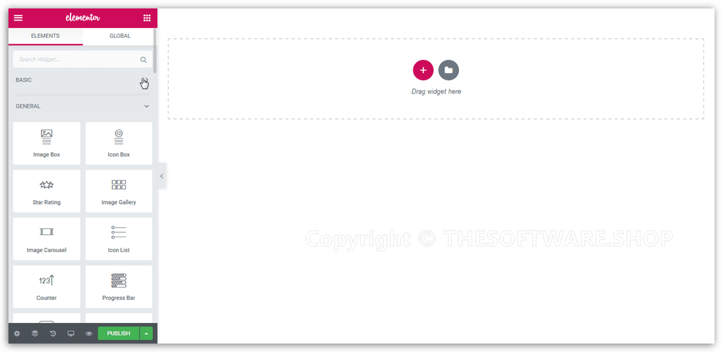 Essential Addons Elementor Editor