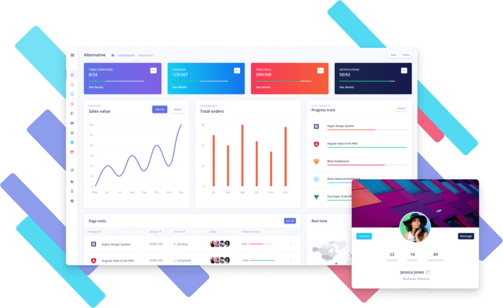 Nuxt Argon Dashboard PRO Dashboard