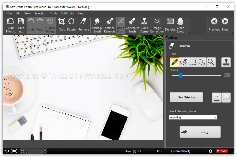 SoftOrbits Photo Retoucher Pro Screenshot