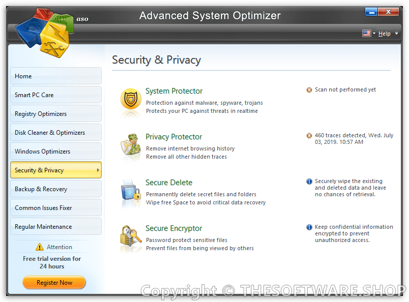 Systweak Advanced System Optimizer - Security & Privacy