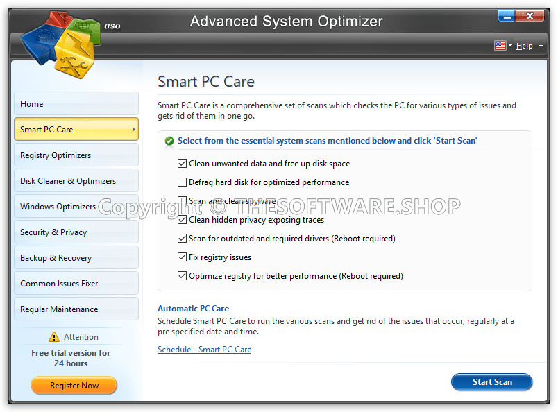 Systweak Advanced System Optimizer - Smart PC Care