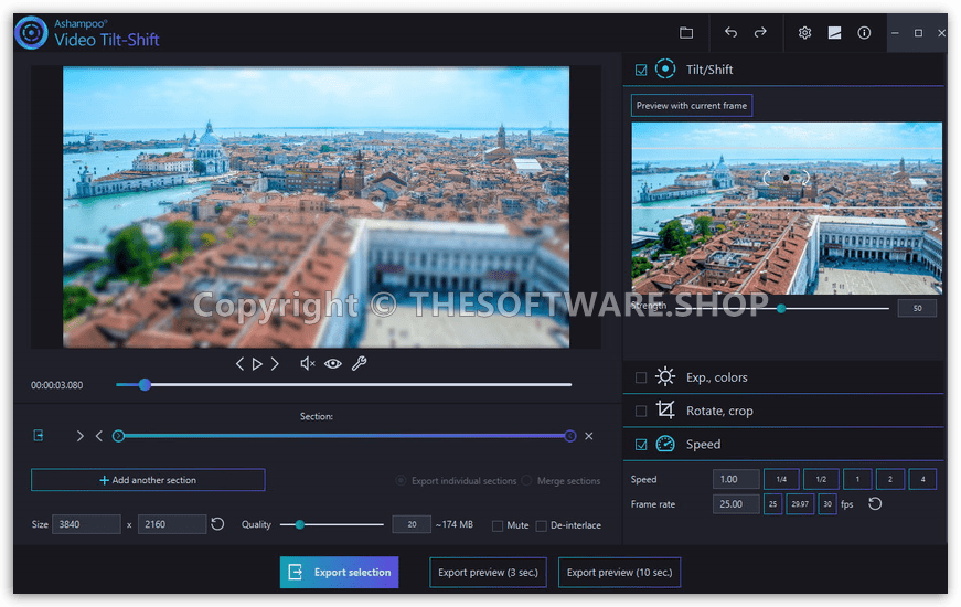 Ashampoo Video Tilt-Shift - On
