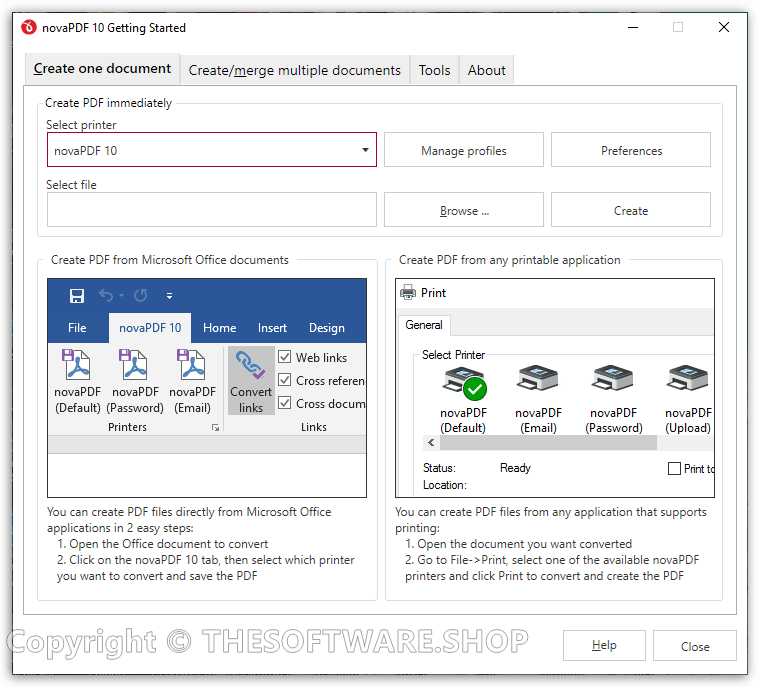 novaPDF Professional 10 - Getting Started