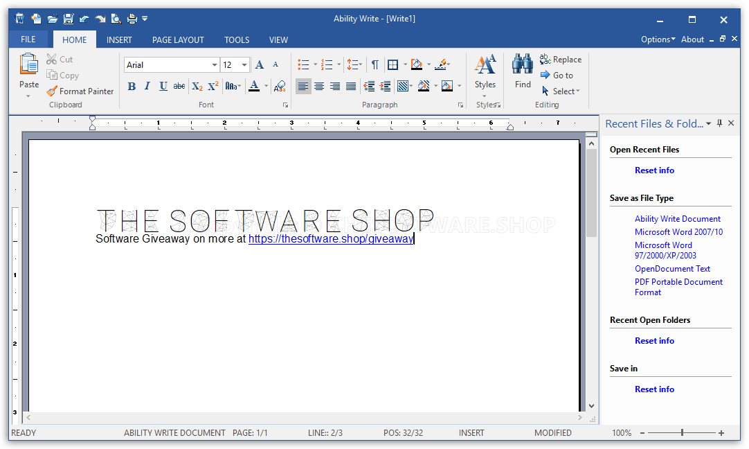 Ability Office 8 Standard - Write