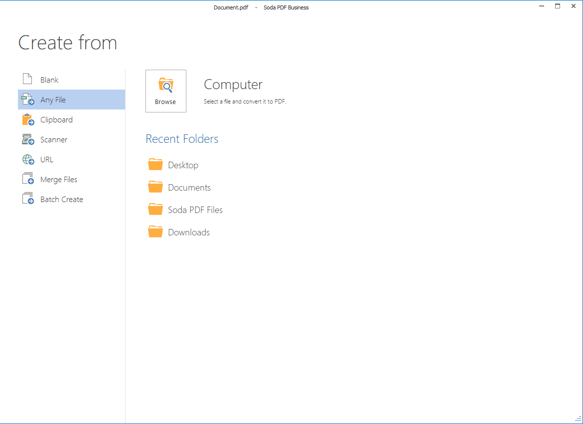 Soda PDF Premium - Create