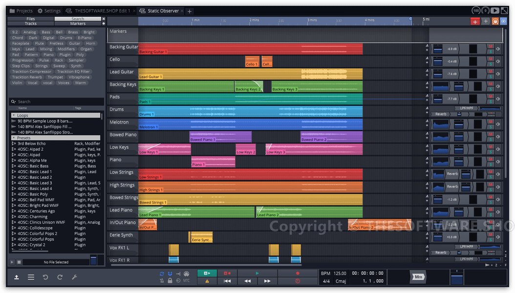 Tracktion Waveform 10 free screenshot