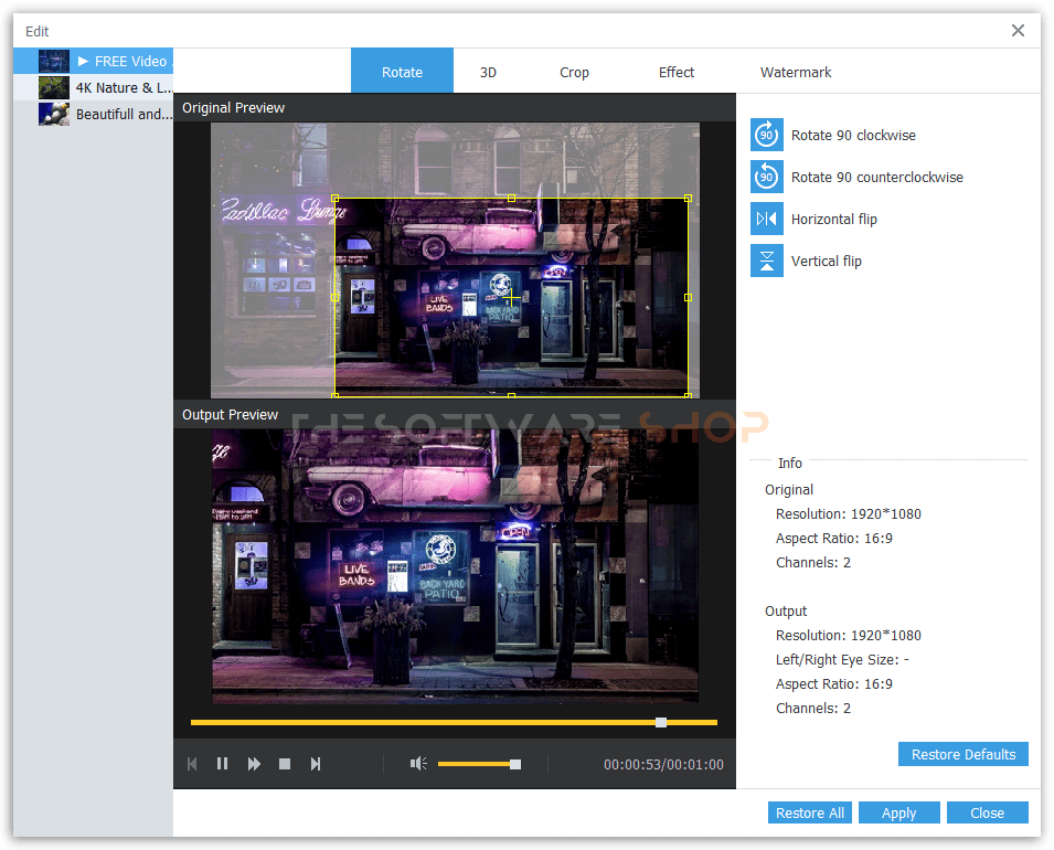 ANYMP4 DVD Converter - Edit