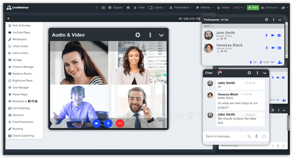 LiveWebinar Platform