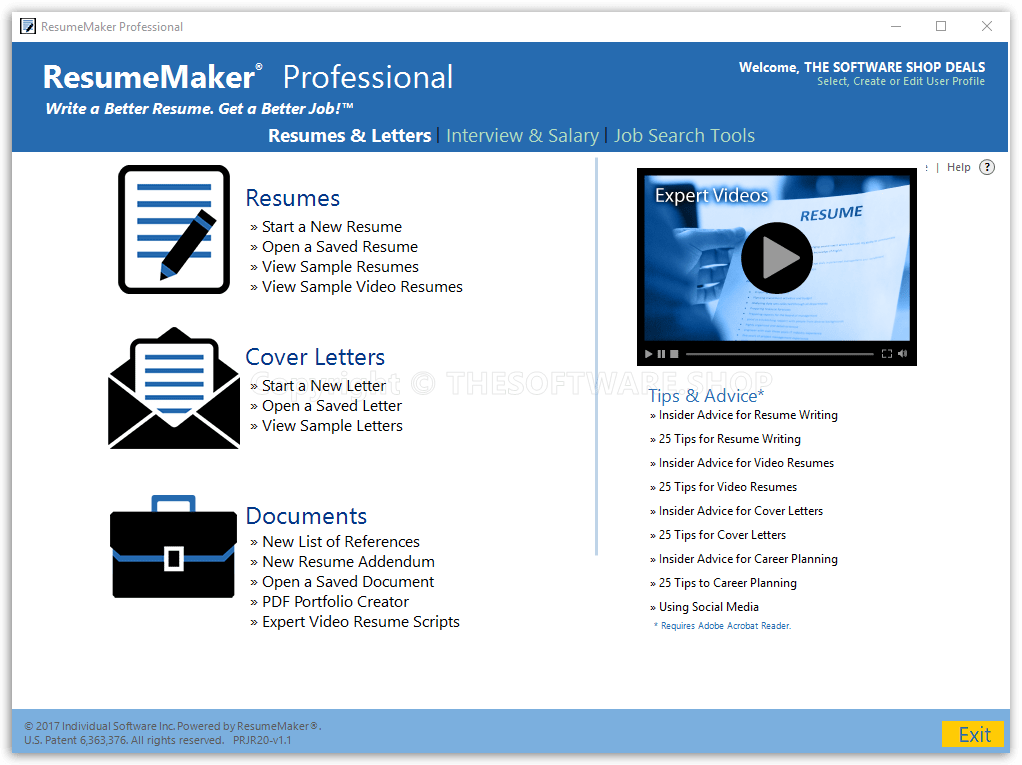 ResumeMaker Professional Deluxe 20 Screenshot