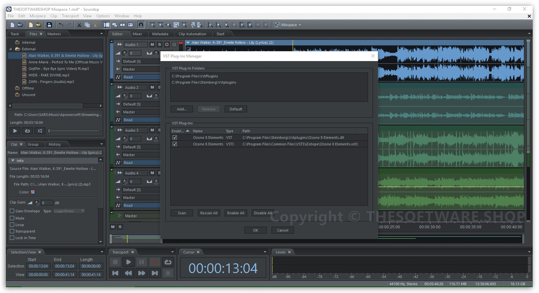 Soundop - VST Plugin Manager