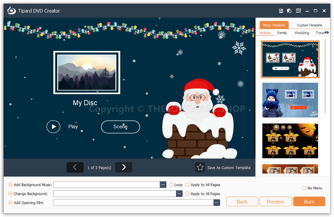 Tipard DVD Creator - Menu Templates