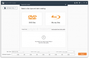 Tipard DVD Creator - Start Interface