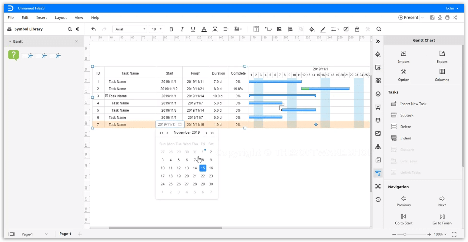 Edraw Max Online Premium Gantt