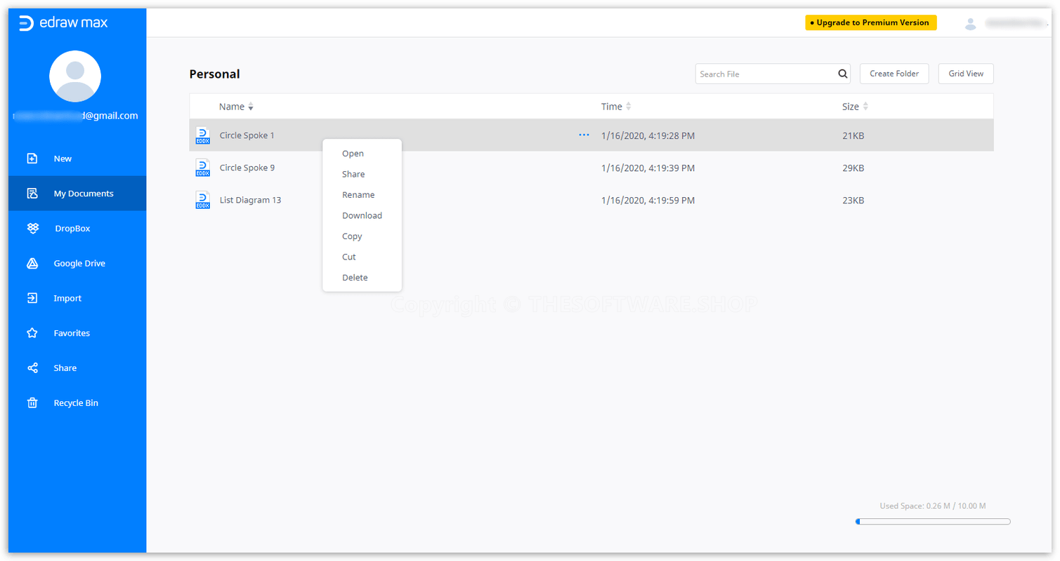 Edraw Max Online Premium - My Documents
