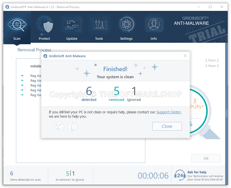 Finished Scan Screenshot