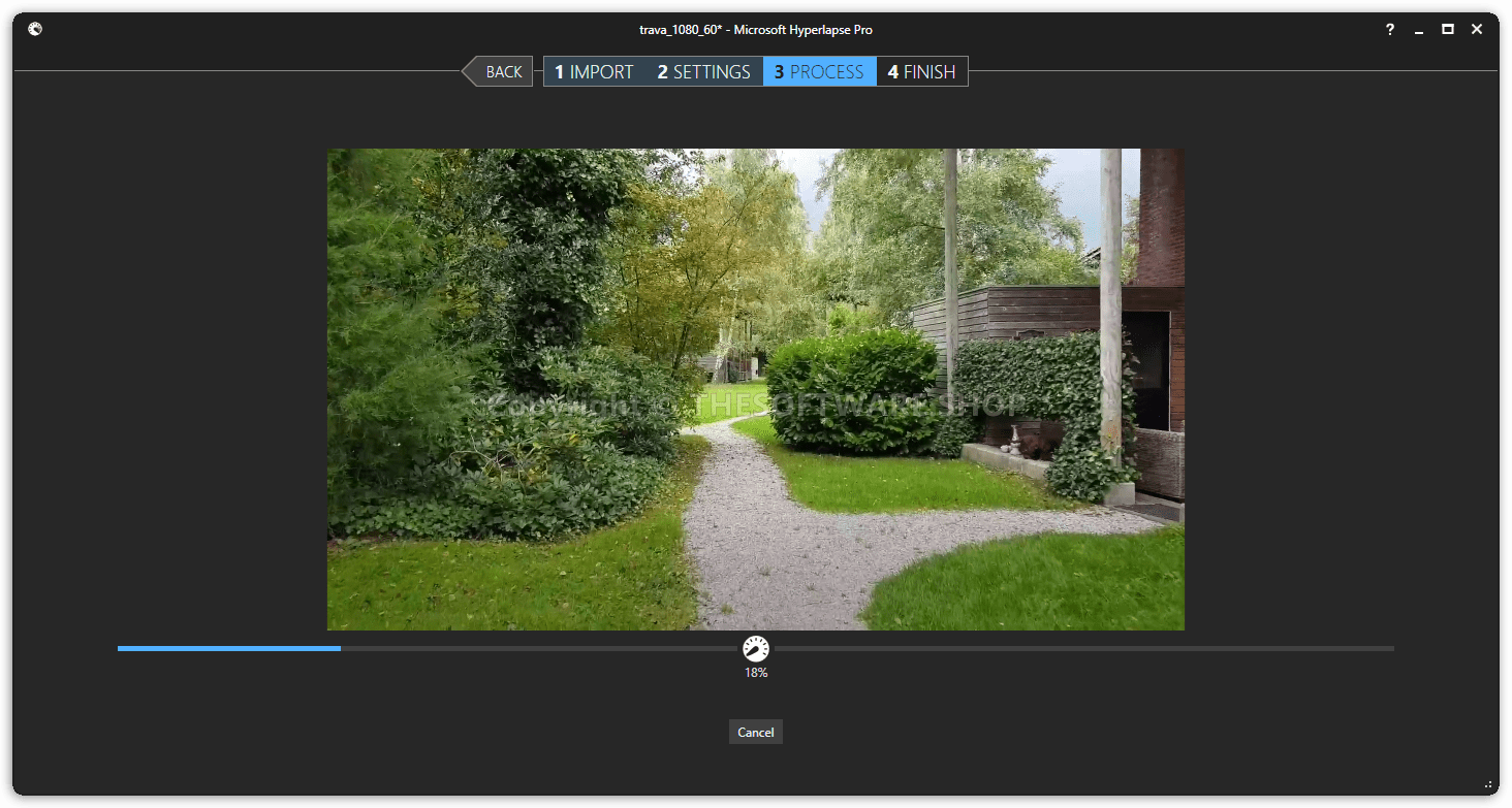 Microsoft Hyperlapse Pro - Process