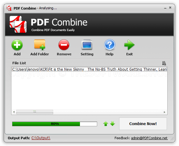 PDF Combine - Process