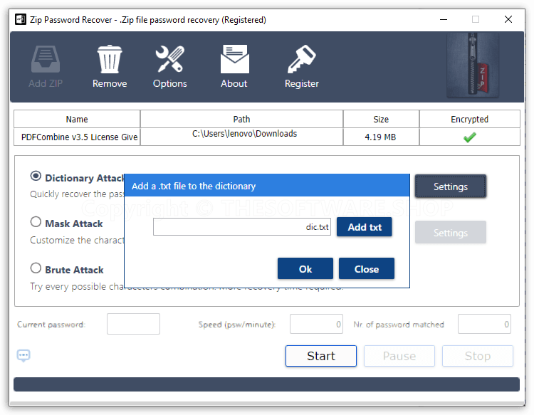 Dictionary Attack