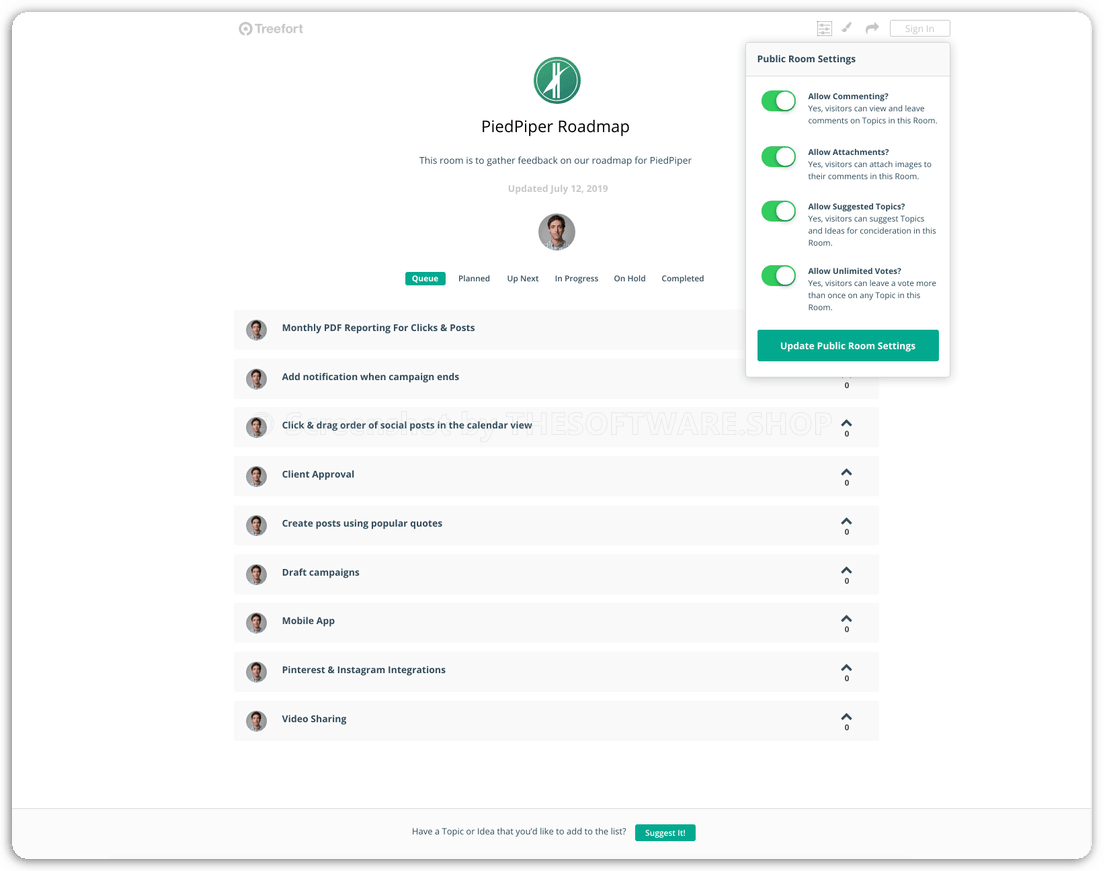 Announcefly Screenshot