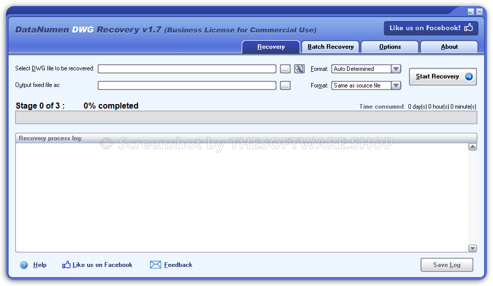 DataNumen DWG Recovery Screenshot