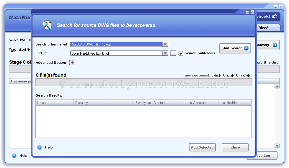 DataNumen DWG Recovery Search
