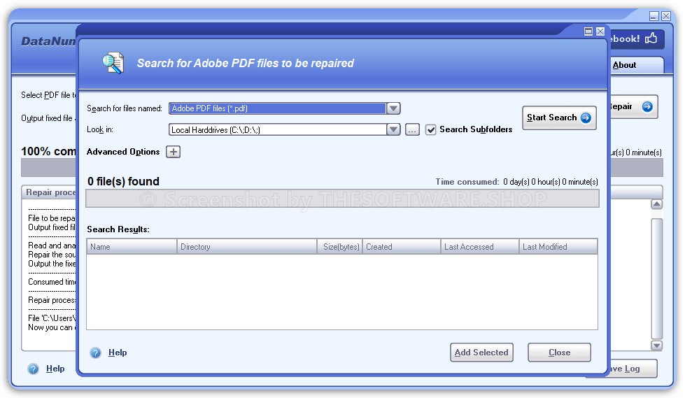 DataNumen PDF Repair - Search