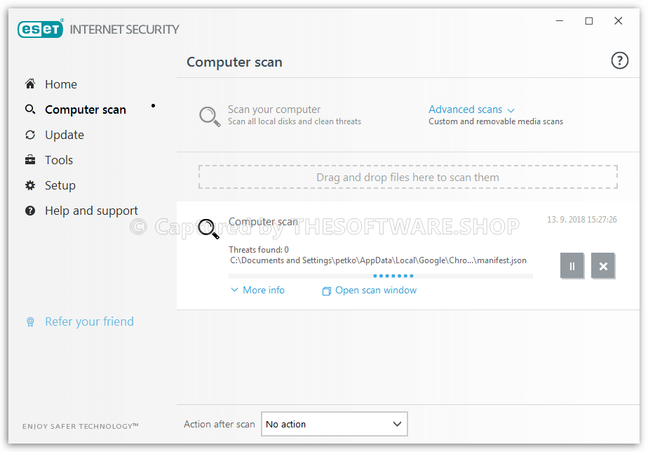 ESET Internet Security Scan