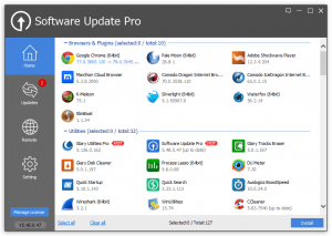 Glarysoft Software Update Pro Screenshot