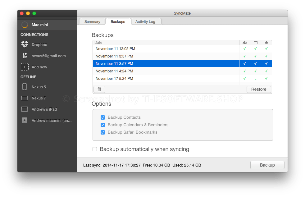 Syncmate Expert Backup