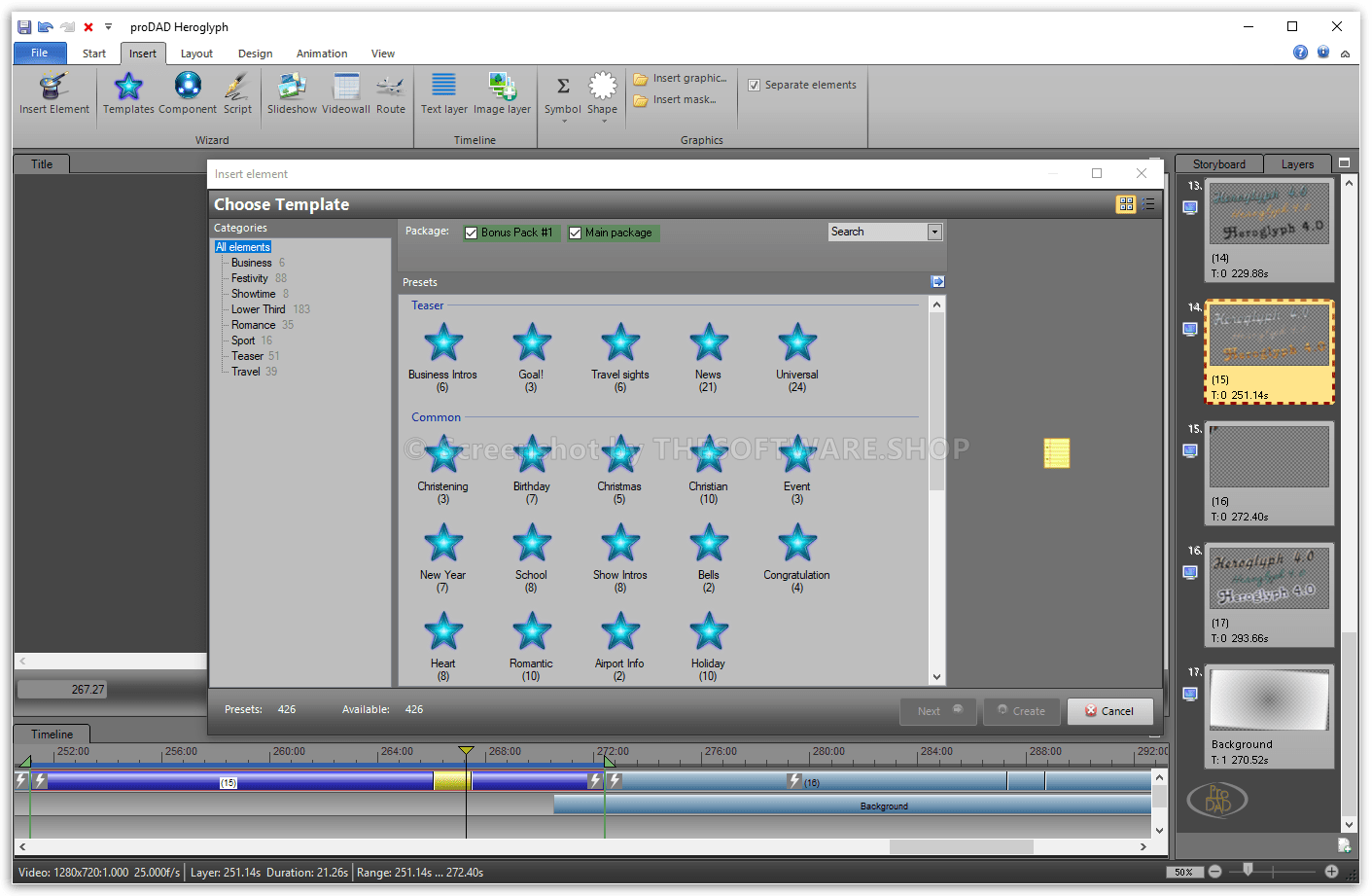 proDAD Heroglyph Template