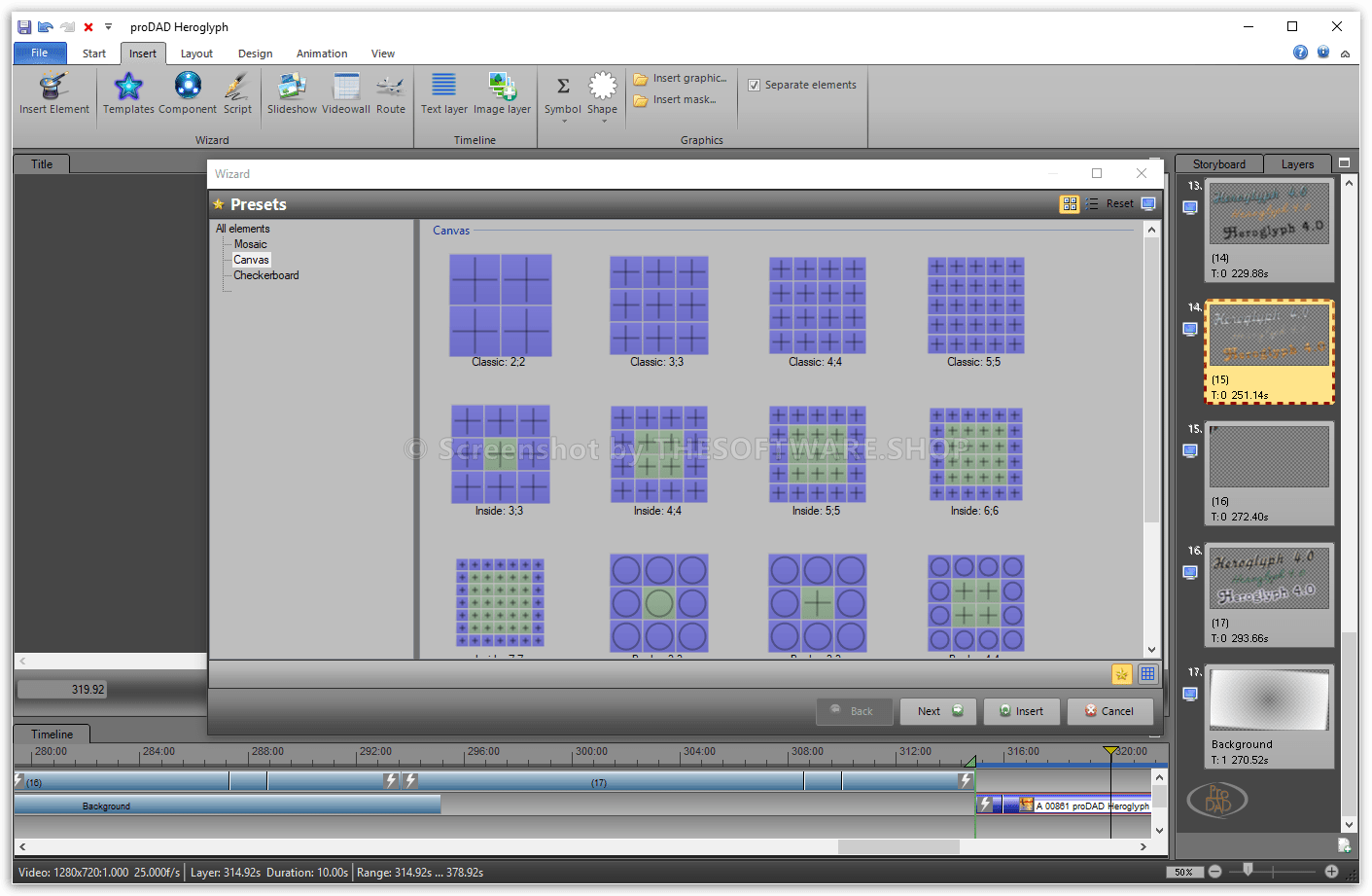 proDAD Heroglyph Video Wall