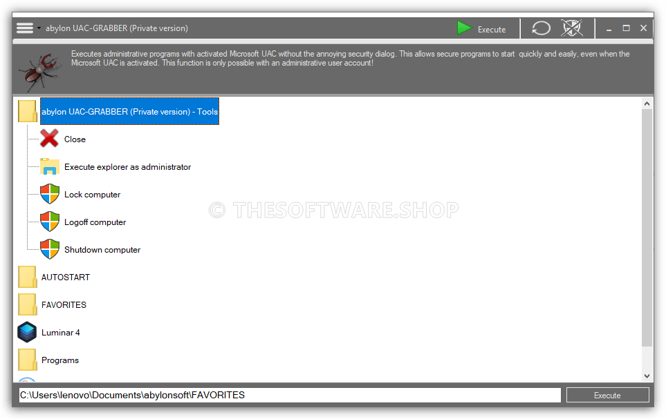 Abylon UAC-GRABBER 2020 Screenshot
