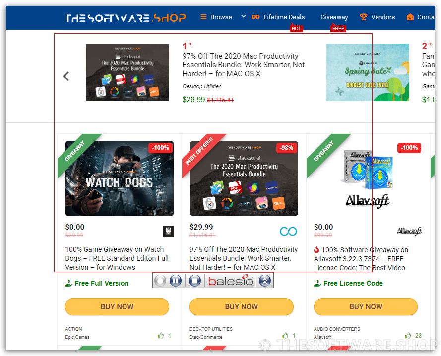 Balesio ALLCapture Recording