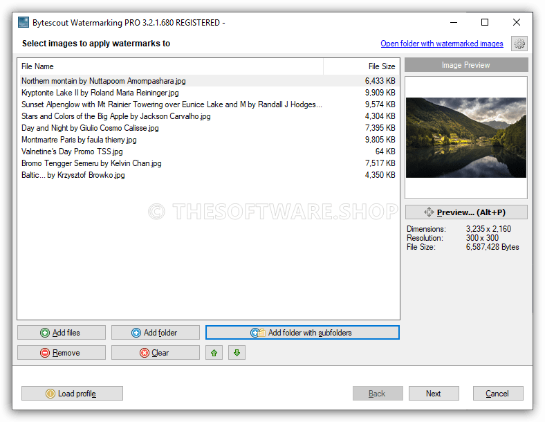 Bytescout Watermarking PRO 3-2-1-680 REGISTERED - Screenshot