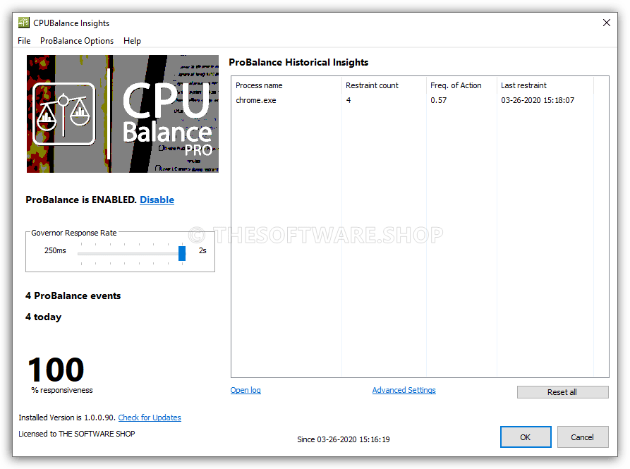 CPUBalance PRO Screenshot