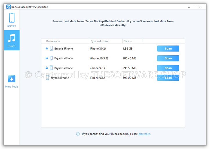 Do Your Data Recovery for iPhone Itunes Backup Recover