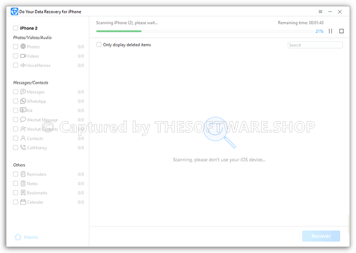 Do Your Data Recovery for iPhone Scanning