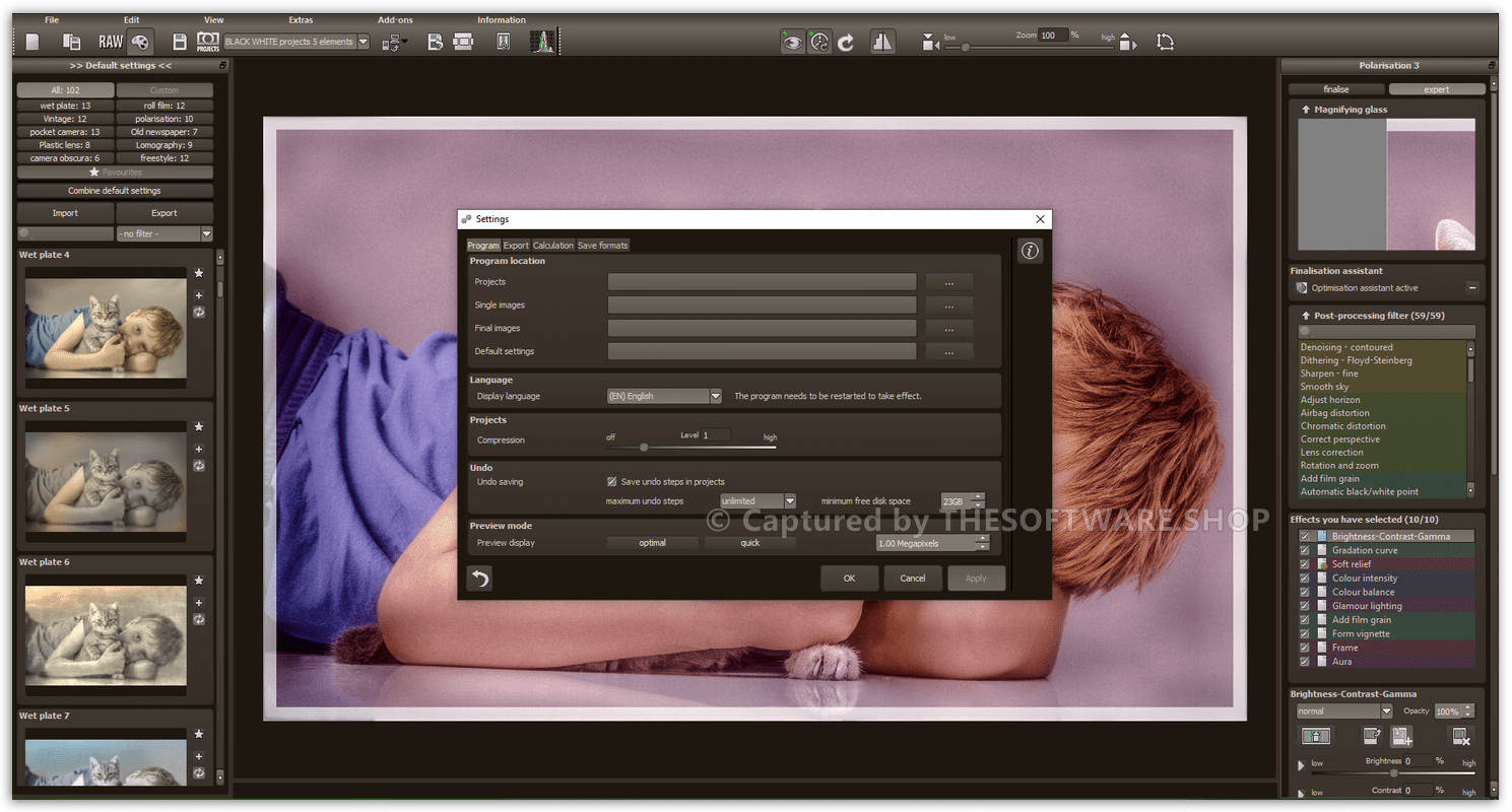 FRANZIS ANALOG projects 3 Settings Screenshot