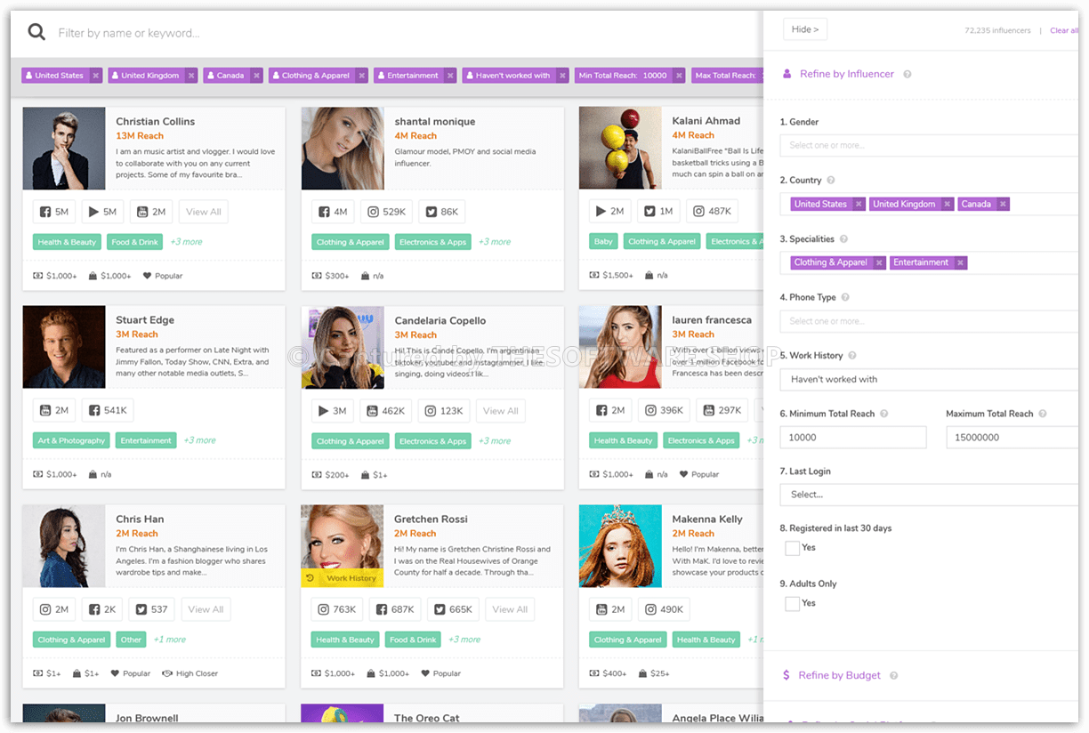 Intellifluence Influencer Marketplace
