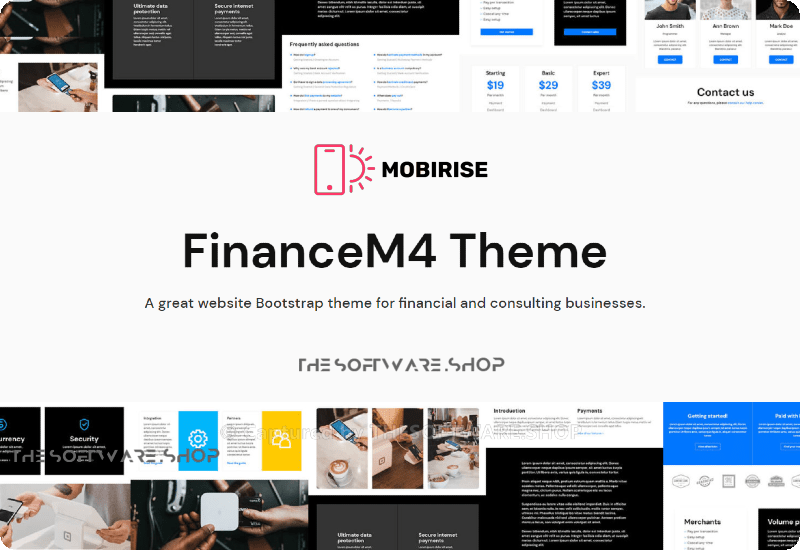 Mobirise FinanceM4 Theme Review Download Coupon