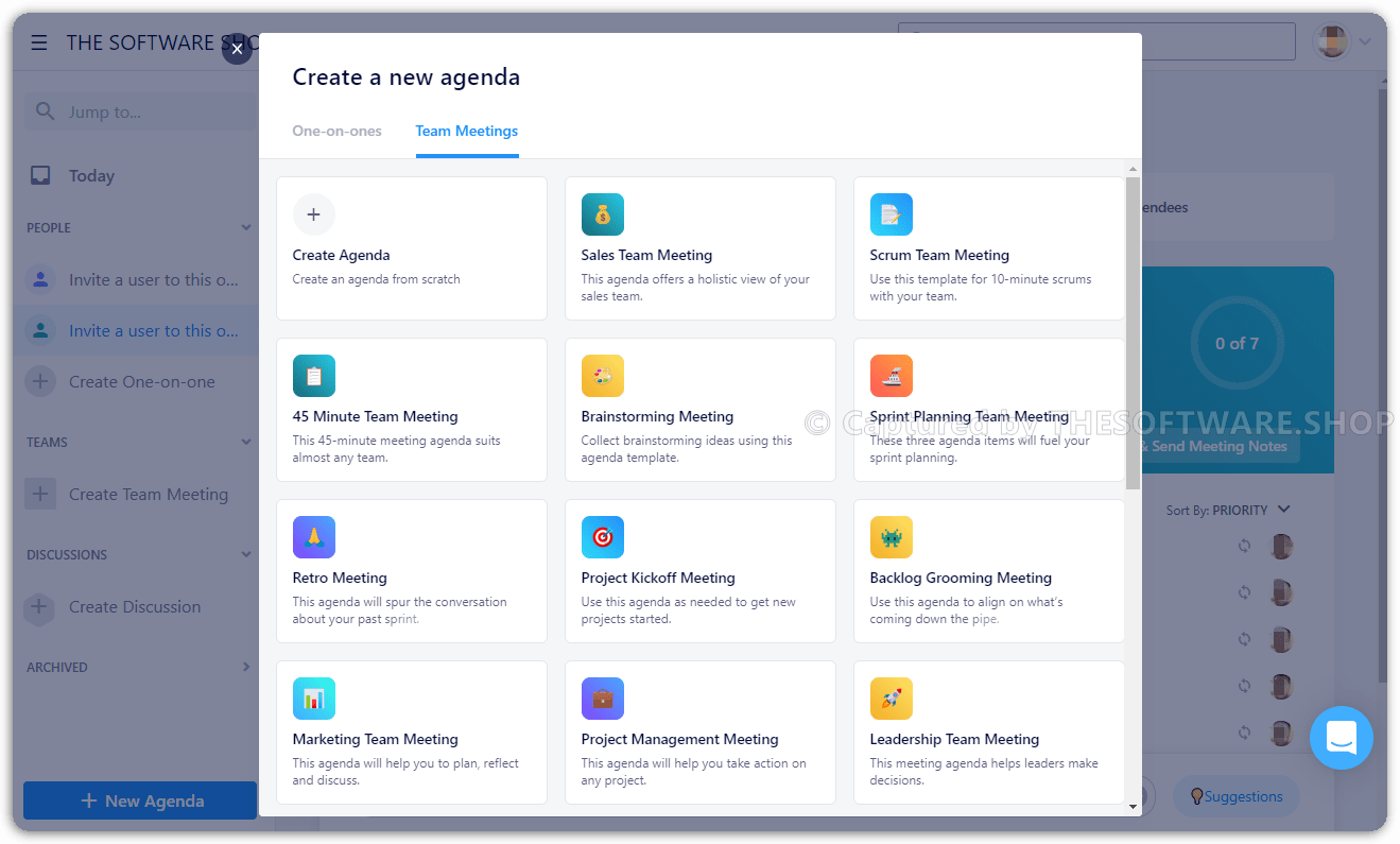 SoaBox Pro Team Meetings Agenda