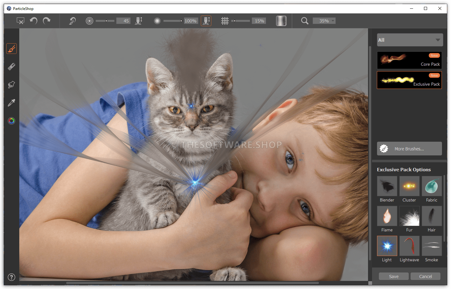 Corel ParticleShop - Screenshot