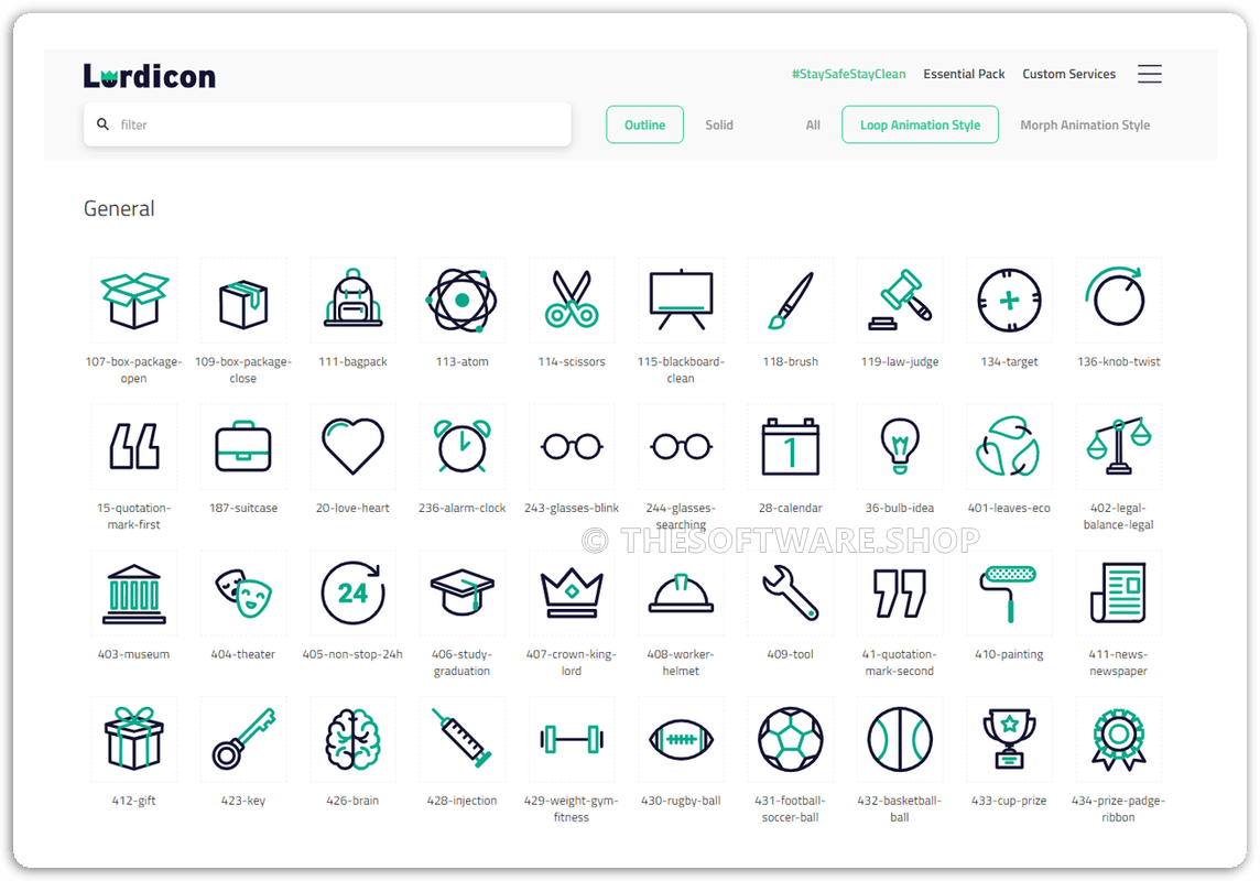 Lordicon Search Website