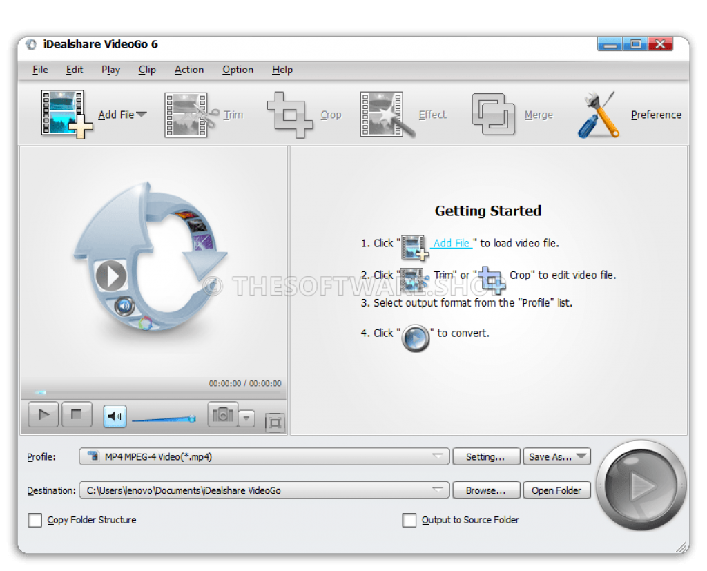 iDealShare VideoGo Screenshot Main Interface