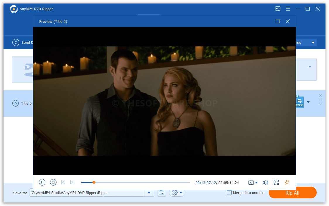AnyMP4 DVD Ripper 8 Screenshot - Preview